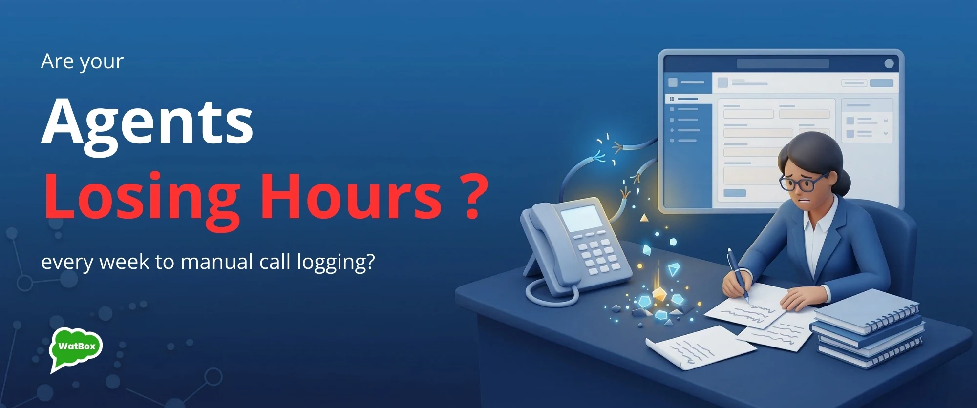 Frustrated worker without a phone system integration with salesforce.