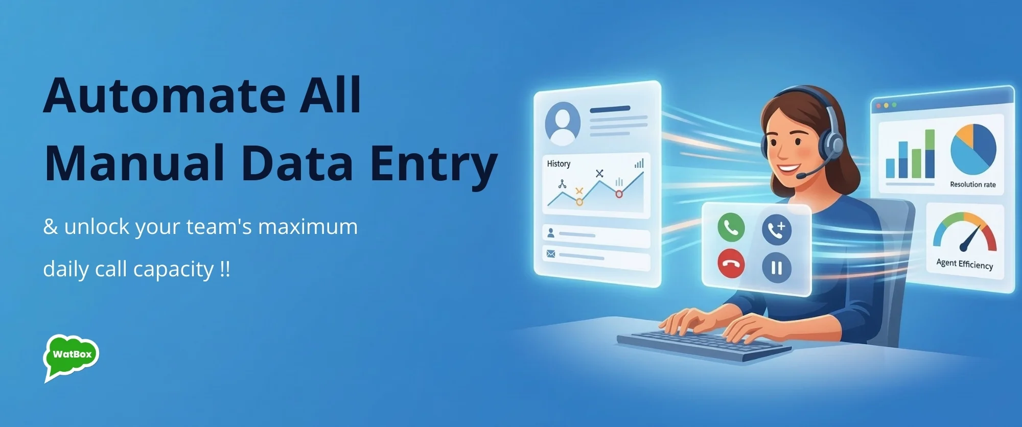 Agent using telephony integration with Salesforce to manage calls and boost efficiency.