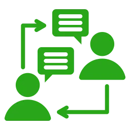 Two-way WhatsApp messaging icon