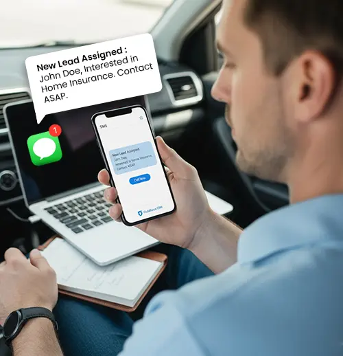 Salesforce SMS improving agent coordination and customer response in insurance