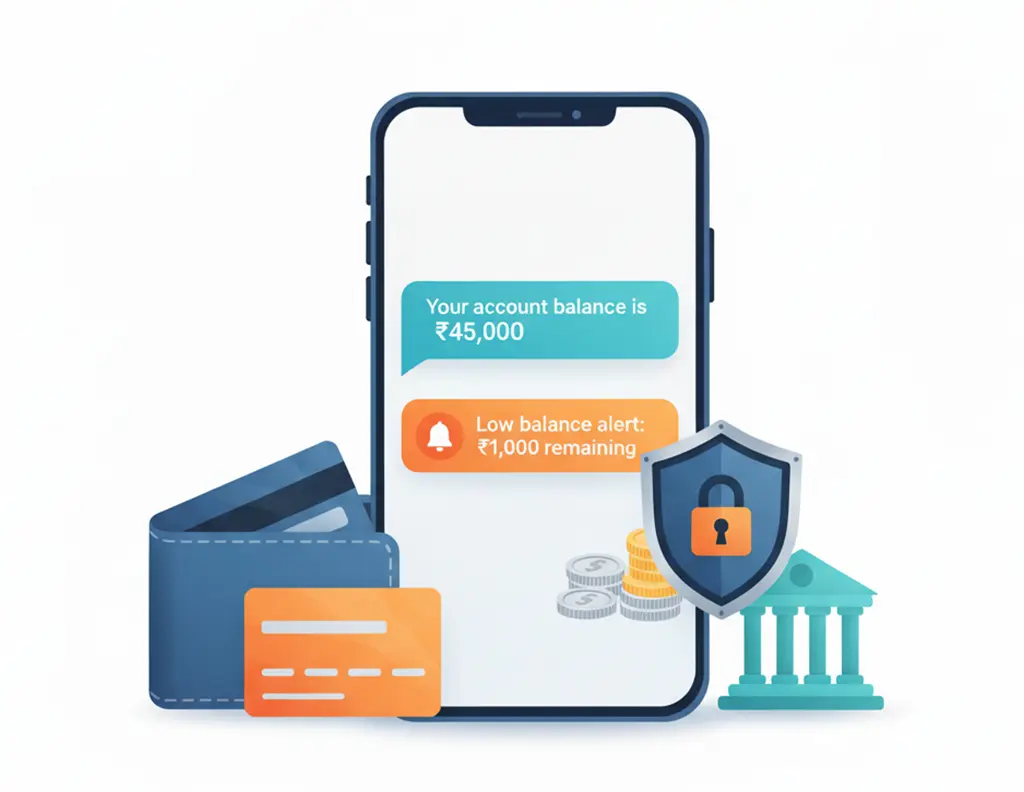 Salesforce SMS for account balance and transaction notifications in banking