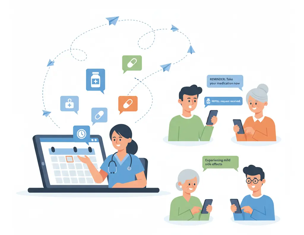 Salesforce SMS for prescription and medication reminders
