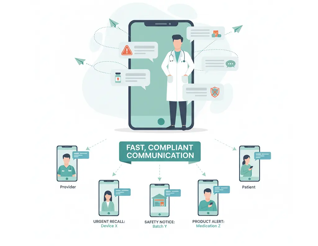 Salesforce SMS for product recalls and safety alerts