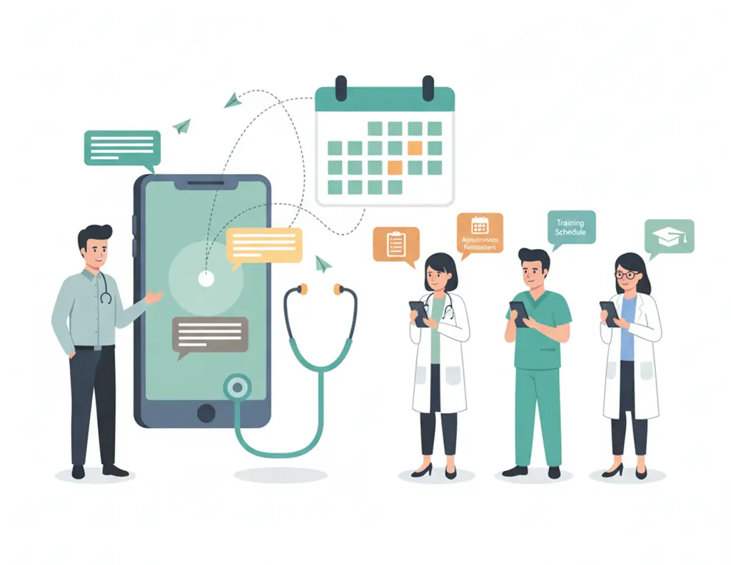 Salesforce SMS for healthcare provider coordination