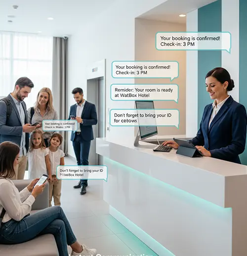 Salesforce SMS for hotel booking confirmations and check-in alerts