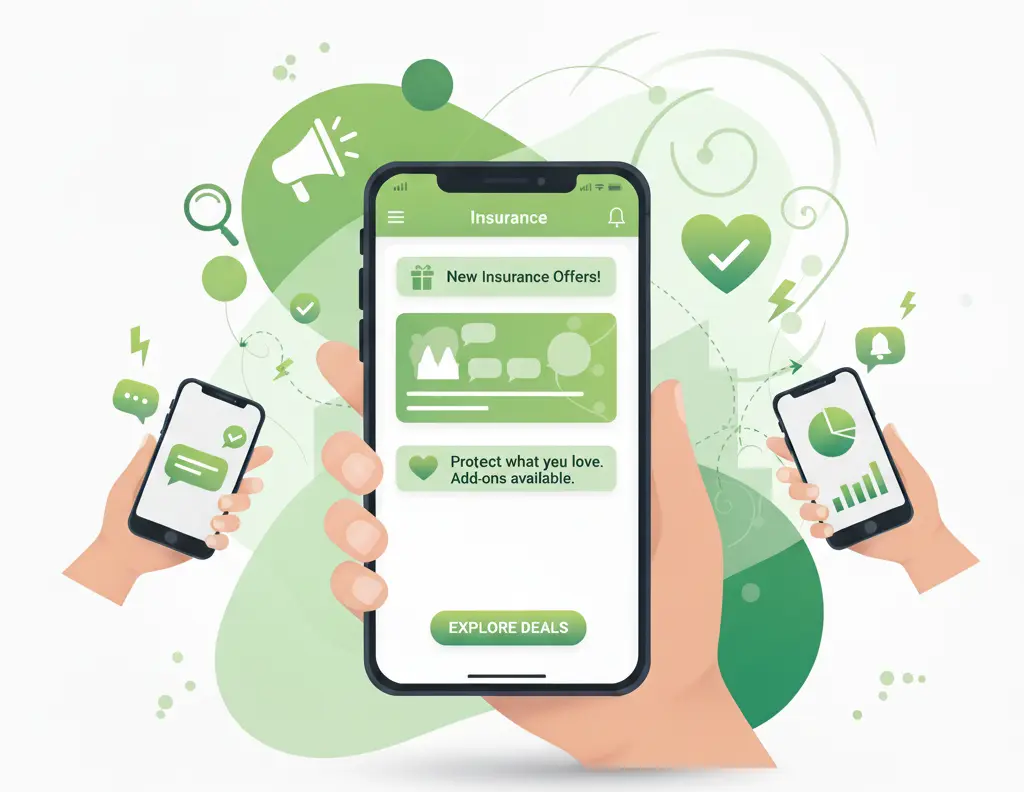 Salesforce SMS marketing campaigns to engage insurance customers