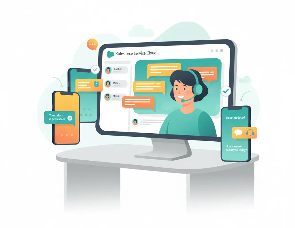Salesforce SMS for retail customer service and support communication