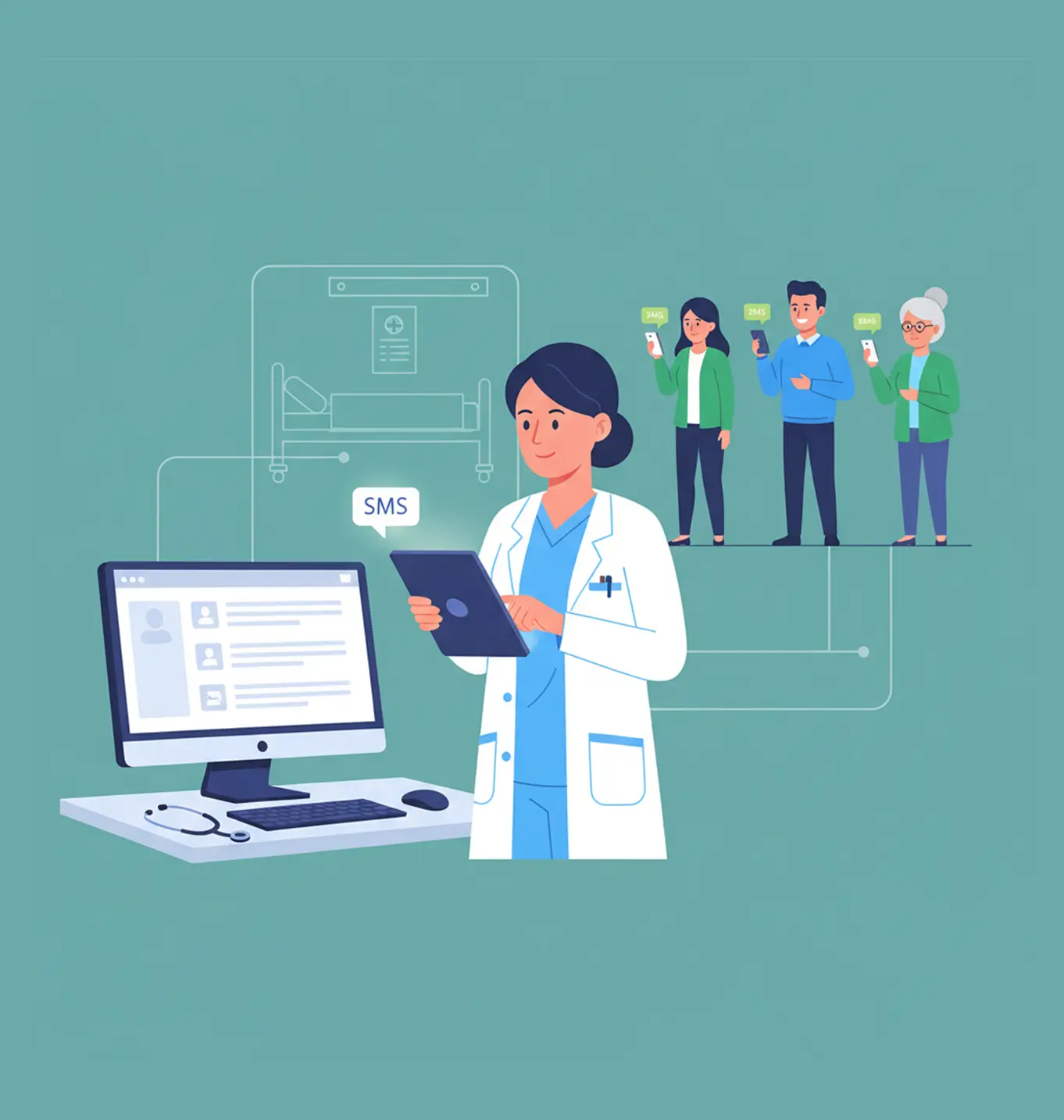 Salesforce SMS for Healthcare & Hospitals