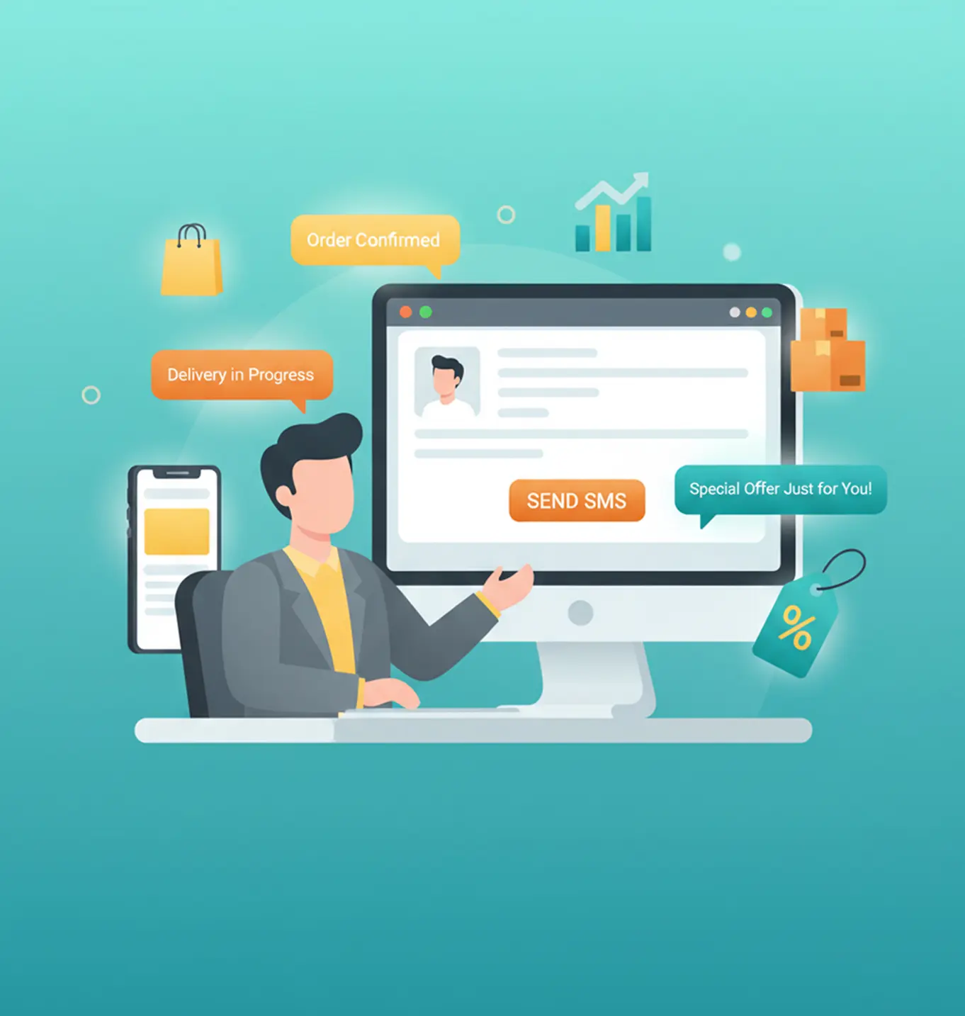 Salesforce SMS for retail and e-commerce improving customer communication