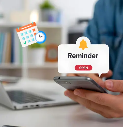 Salesforce SMS for Healthcare appointment reminder notifications