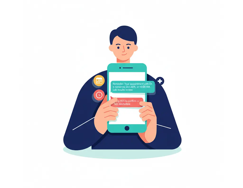 Salesforce SMS for Healthcare appointment reminders and check-ups