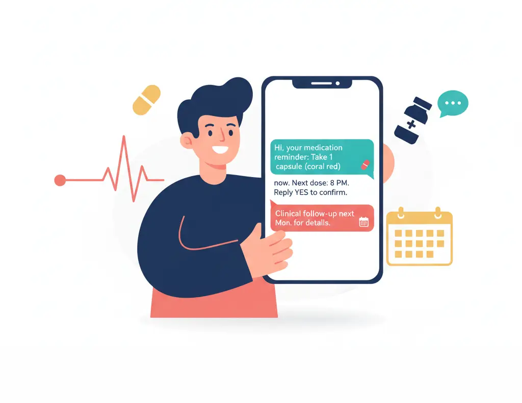 Salesforce SMS for Healthcare prescription and medication notifications