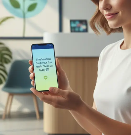 Salesforce SMS for Healthcare wellness and preventive care campaigns