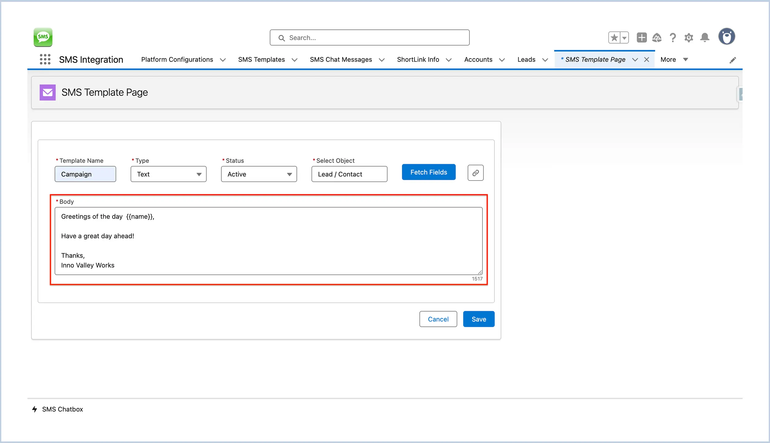 Paste media content distribution URL from Salesforce